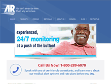 Tablet Screenshot of alertresponse.com